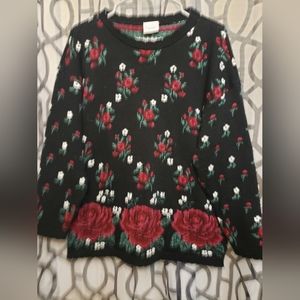 Floral vintage sweater